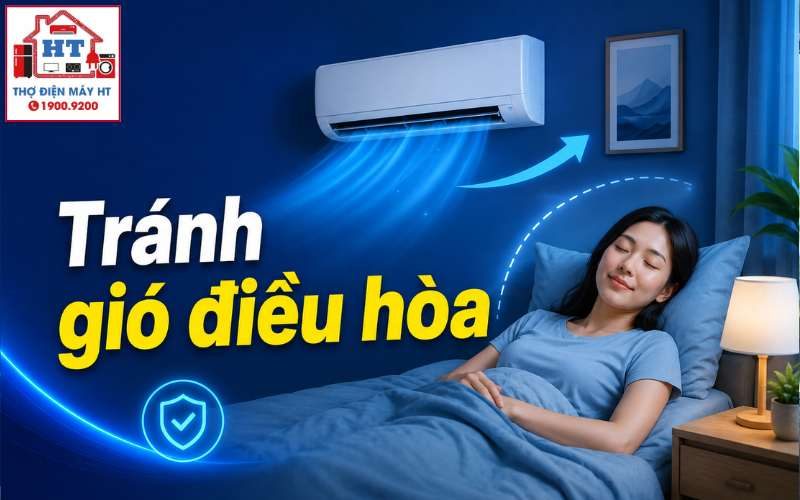 Cách tránh gió điều hòa thổi trực tiếp để phòng mát đều, dễ chịu