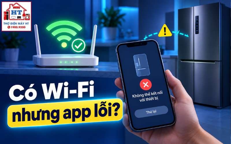 App tủ lạnh không kết nối dù Wi‑Fi có mạng: Kiểm tra gì trước?