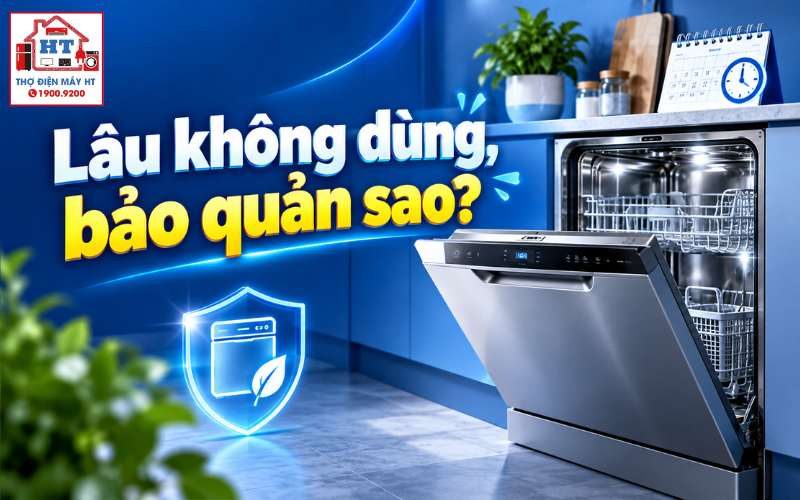 Cách bảo quản máy rửa chén khi lâu không sử dụng an toàn, đúng chuẩn
