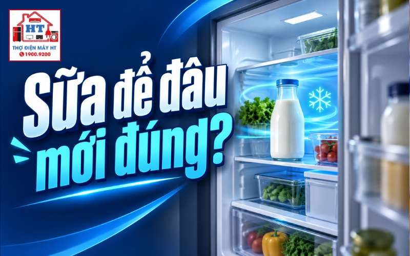 Bảo quản sữa trong tủ lạnh: Đặt đúng chỗ, đóng kín sau khi mở