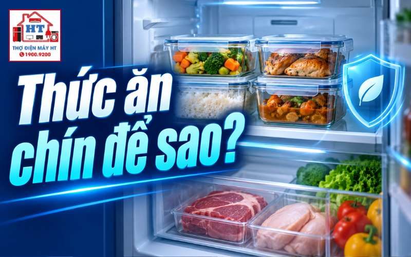 Cách bảo quản thức ăn chín trong tủ lạnh an toàn, giữ dinh dưỡng