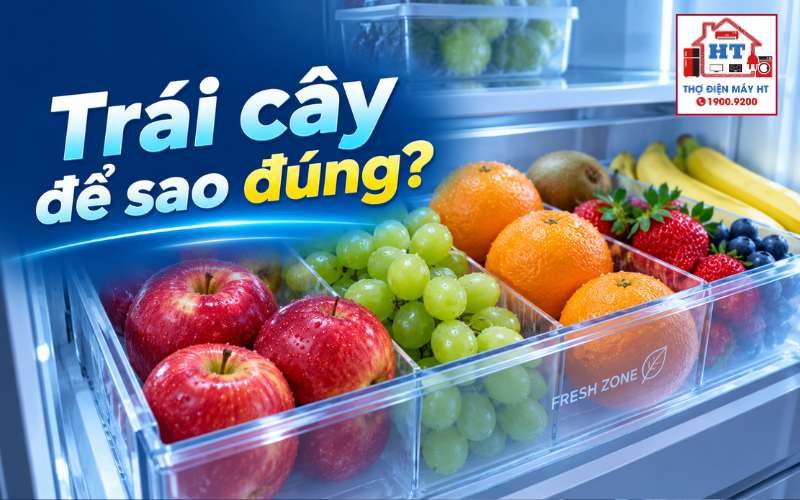 Cách bảo quản trái cây trong tủ lạnh tươi lâu, không bị úng nước
