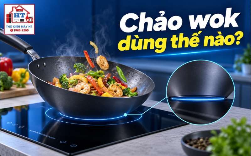 Cách Dùng Chảo Wok Trên Bếp Từ Hiệu Quả Và Bảo Vệ Mặt Kính