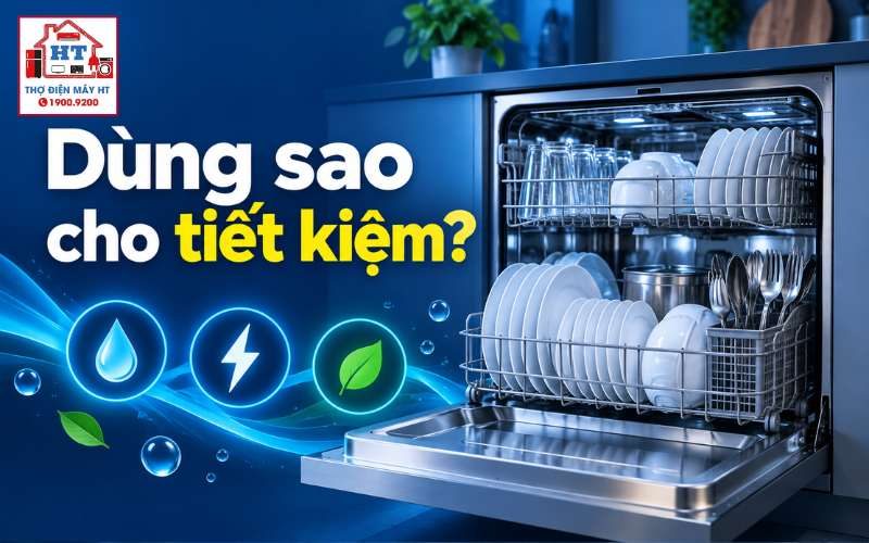 Cách dùng máy rửa chén tiết kiệm điện nước mà vẫn rửa hiệu quả