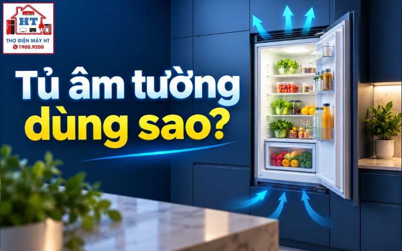 Cách Dùng Tủ Lạnh Âm Tường Đúng Cách Để Máy Bền Và Tiết Kiệm Điện