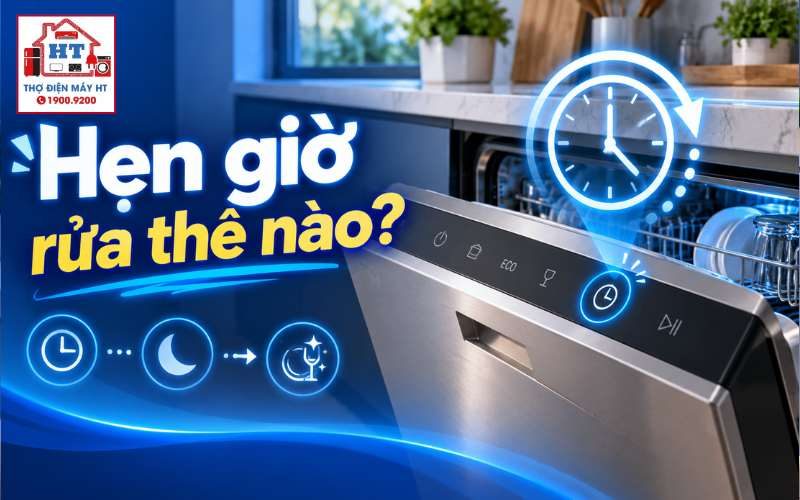 Hướng Dẫn Hẹn Giờ Máy Rửa Chén (Delay Start) Chuẩn Xác, An Toàn