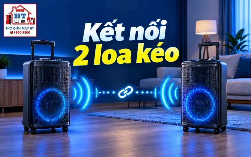Cách kết nối 2 loa kéo không dây TWS/có dây LINE OUT không bị trễ tiếng