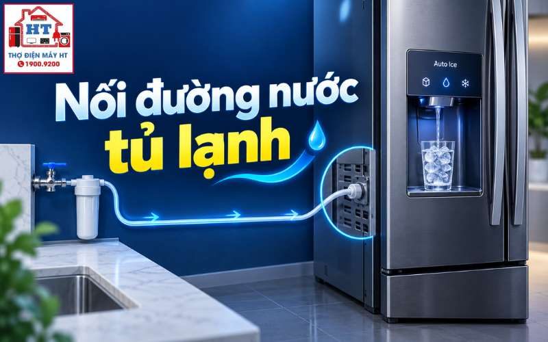 Cách Kết Nối Đường Nước Tủ Lạnh Làm Đá, Lấy Nước Ngoài An Toàn Tại Nhà