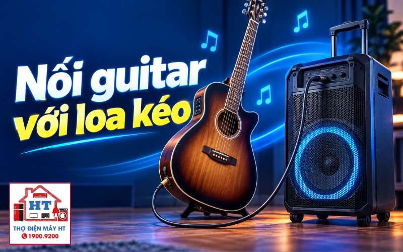 Kết nối guitar với loa kéo: Hướng dẫn cắm đúng cổng, chỉnh âm an toàn
