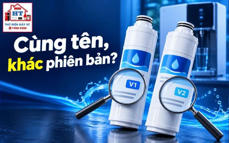Cách phân biệt các phiên bản lõi máy lọc nước cùng tên để lắp đúng khớp