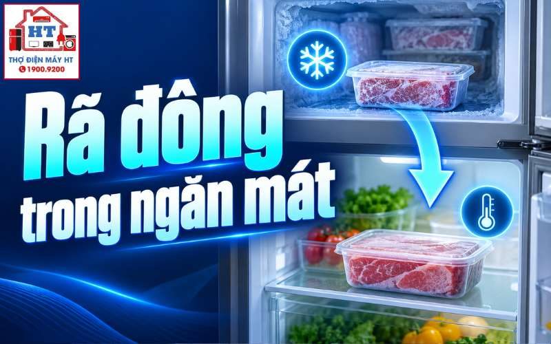 Cách rã đông thực phẩm trong ngăn mát tủ lạnh an toàn, giữ chất