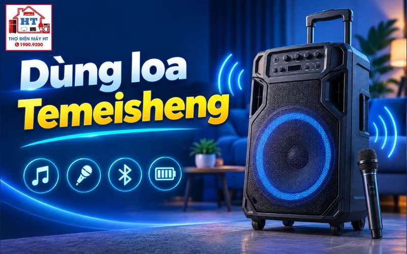 Dùng loa Temeisheng: đọc bảng điều khiển và chọn đúng chế độ