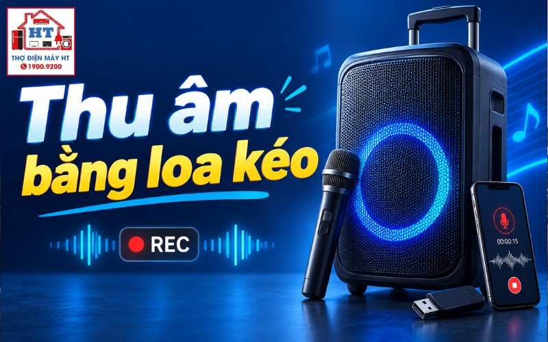 Cách thu âm trên loa kéo vào USB/điện thoại không rè, rõ tiếng