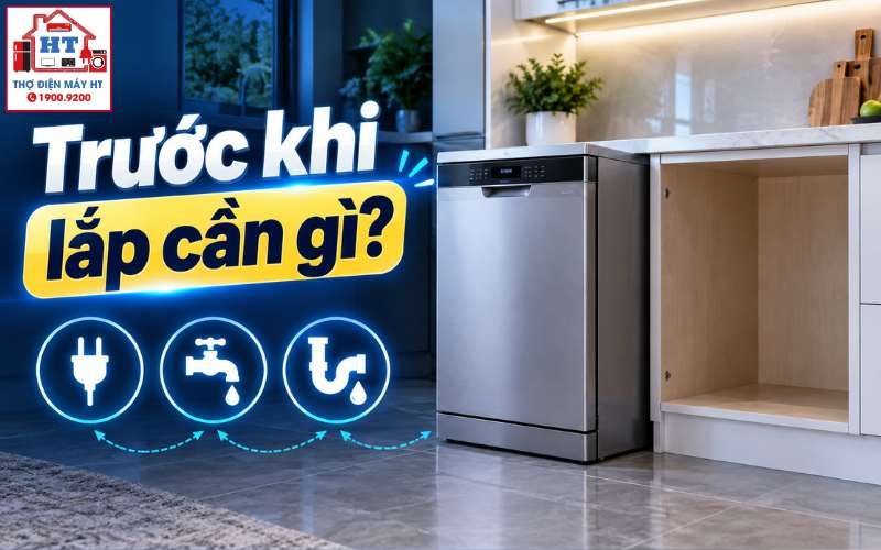 Cần Chuẩn Bị Gì Trước Khi Lắp Máy Rửa Bát? Hướng Dẫn Cho Gia Đình