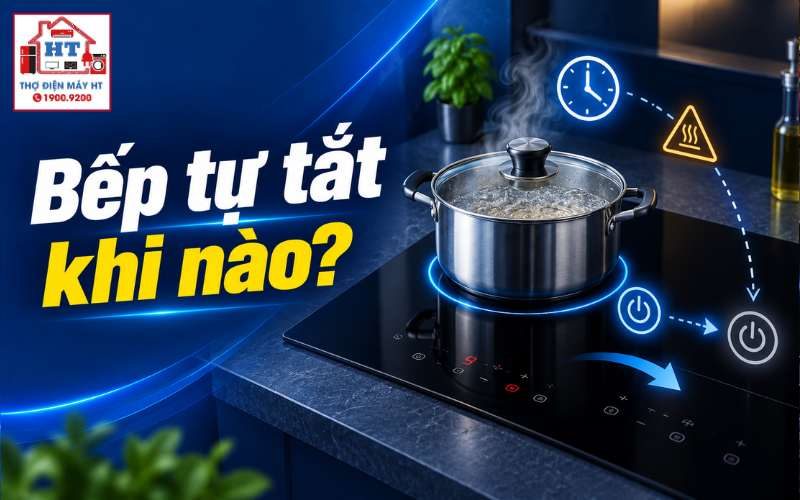 Chức năng tự động tắt bếp từ: Cơ chế, trường hợp kích hoạt & xử lý
