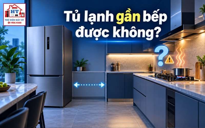 Có Nên Đặt Tủ Lạnh Gần Bếp? Khoảng Cách An Toàn Và Cách Bố Trí Hợp Lý