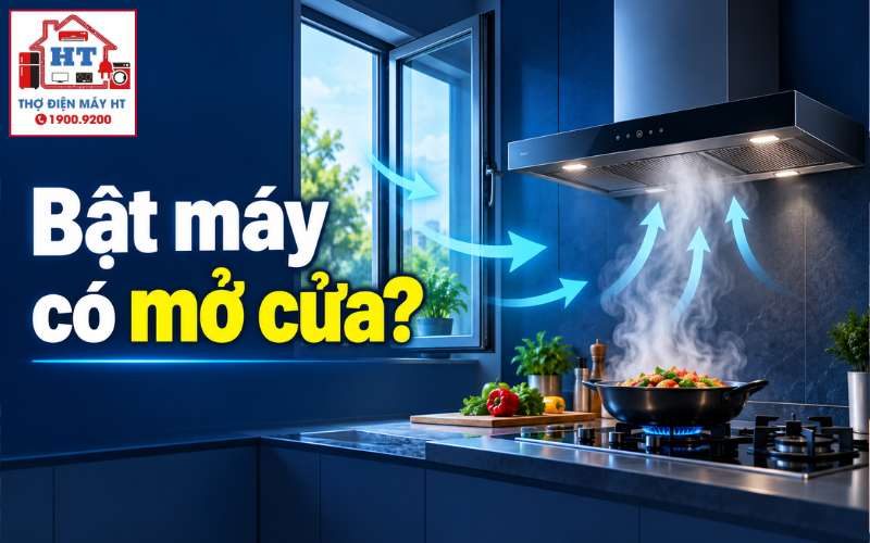 Có Nên Mở Cửa Sổ Khi Bật Máy Hút Mùi? Cách Mở Để Khói Không Bay Khắp Nhà