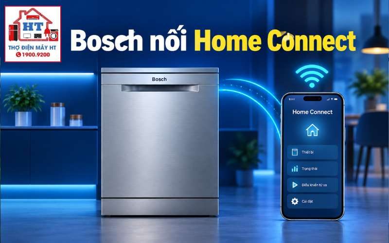 Cách kết nối máy rửa chén Bosch với Home Connect chi tiết và chuẩn xác