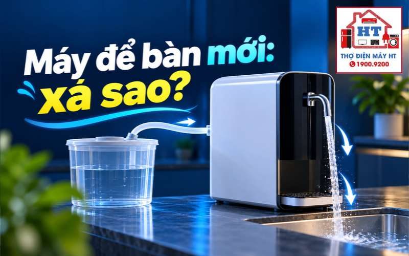 Lần đầu dùng máy lọc nước để bàn: Cần rửa và xả những gì?