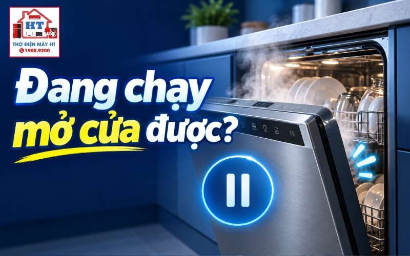 Có Thể Mở Cửa Máy Rửa Chén Khi Đang Chạy Không? Hướng Dẫn Mở An Toàn & Thêm Đồ