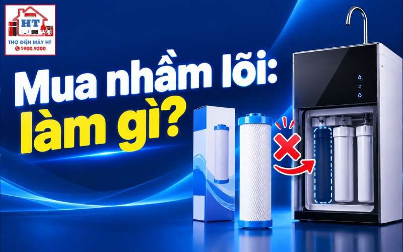 Mua nhầm lõi máy lọc nước phải làm gì?