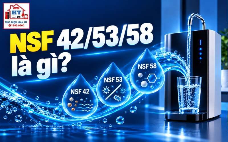 Phân biệt chuẩn NSF/ANSI 42, 53, 58 của máy lọc nước gia đình