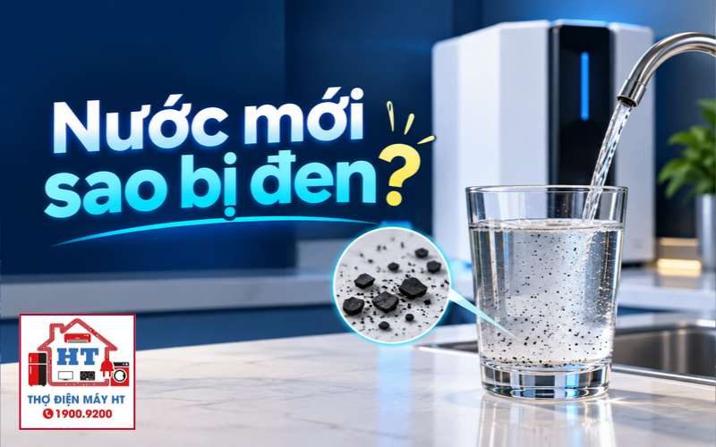 Nước đen, than đen khi máy lọc mới lắp: Khi nào bình thường, khi nào cần xử lý?