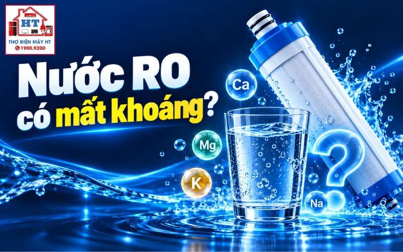 Nước RO có mất khoáng không? Cơ chế lọc và những lầm tưởng
