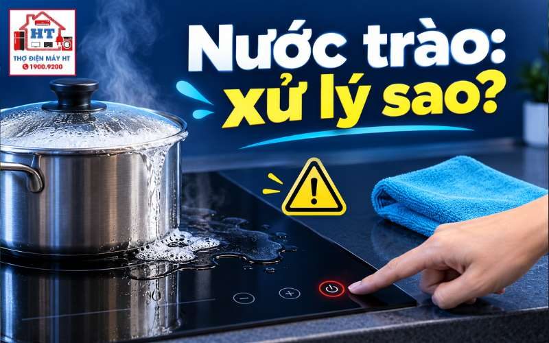Nước Trào Lên Bếp Từ: Hướng Dẫn Xử Lý An Toàn Từng Bước Và Cách Phòng Ngừa