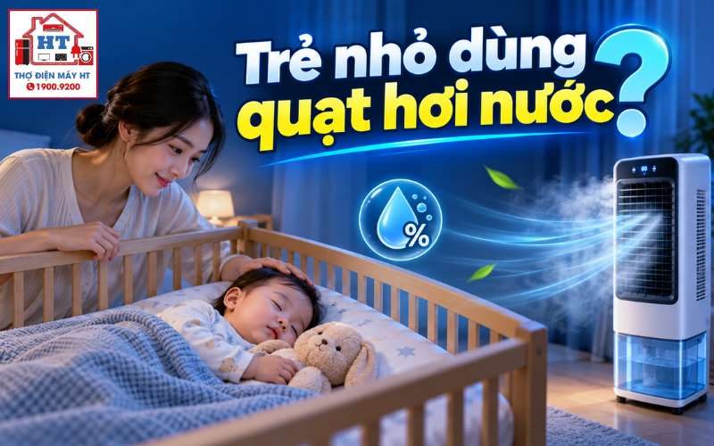 Quạt hơi nước cho trẻ sơ sinh: Cảnh báo nguy cơ & cách dùng an toàn