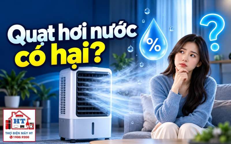 Quạt hơi nước có hại cho sức khỏe không? Cách dùng an toàn cho gia đình