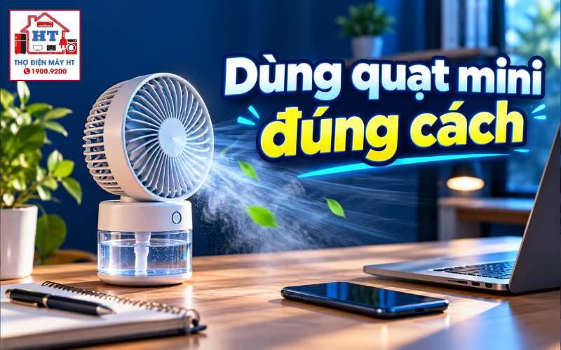 Cách Dùng Và Vệ Sinh Quạt Hơi Nước Mini An Toàn, Tránh Hỏng Thiết Bị