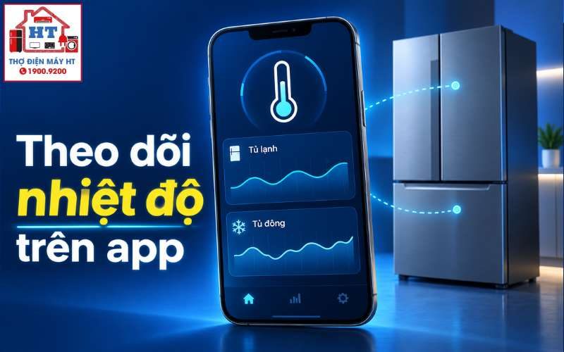 Theo dõi nhiệt độ tủ lạnh trên app: Hiểu setpoint và trạng thái