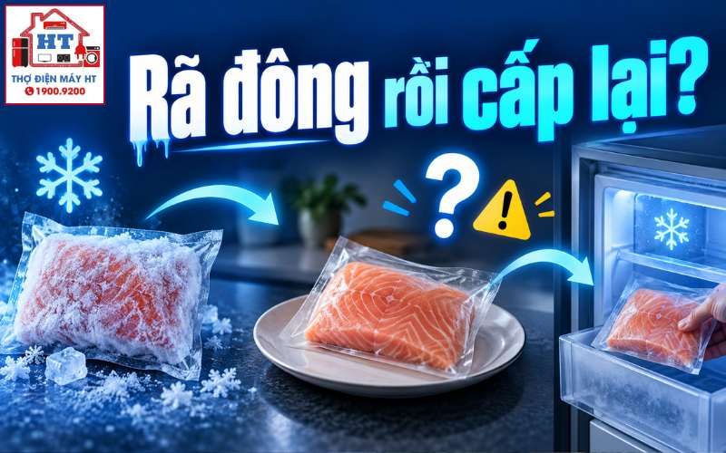 Thực Phẩm Rã Đông Có Cấp Đông Lại Được Không? Hướng Dẫn An Toàn