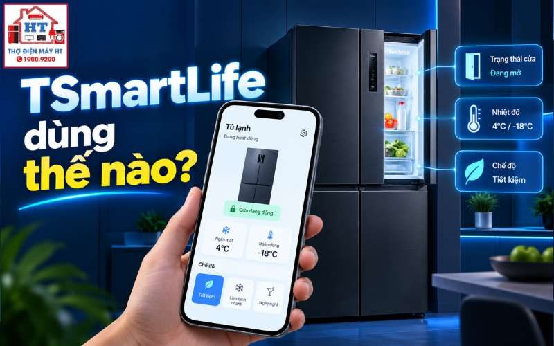 Cách kết nối và dùng TSmartLife điều khiển tủ lạnh Toshiba từ điện thoại