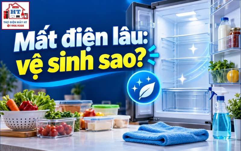 Vệ Sinh Tủ Lạnh Sau Mất Điện Kéo Dài: Khử Mùi Và Khởi Động Lại An Toàn