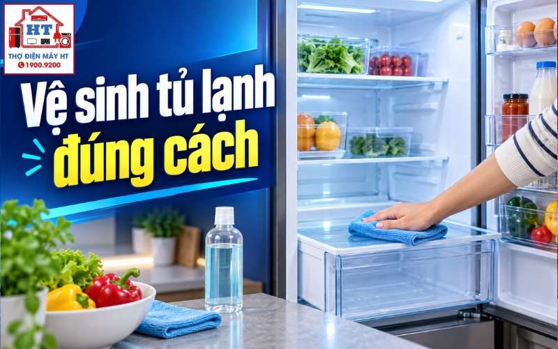 Hướng Dẫn Vệ Sinh Tủ Lạnh Tại Nhà Đúng Cách, An Toàn Và Sạch Mùi