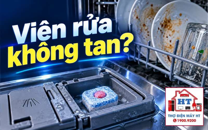 Viên Rửa Máy Rửa Chén Không Tan: 5 Bước Tự Kiểm Tra Và Xử Lý Chuẩn Hãng