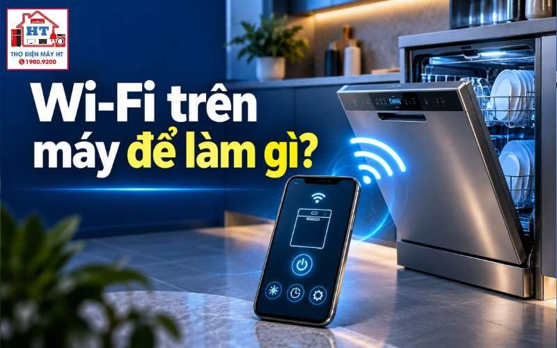 Wi-Fi trên máy rửa bát dùng để làm gì? Lợi ích và cách dùng hiệu quả